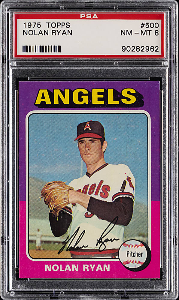 1975 Topps #500 Nolan Ryan PSA NM-MT 8
