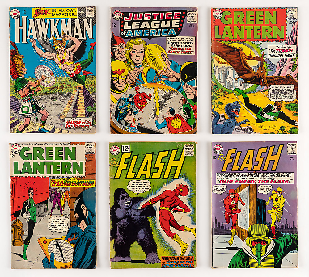1962-1967 DC Super-Hero Comic Collection (20) with Justice League of America, Flash, Green Lantern & Hawkman