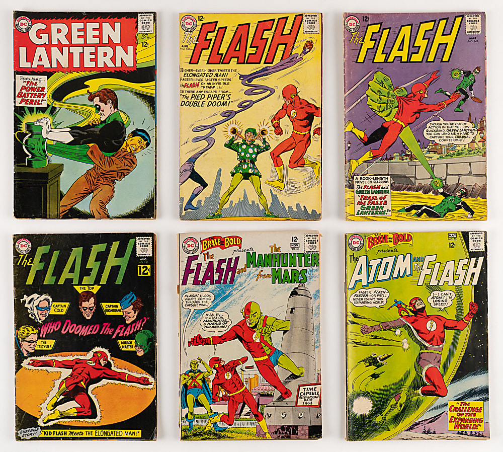 1962-1967 DC Super-Hero Comic Collection (20) with Justice League of America, Flash, Green Lantern & Hawkman