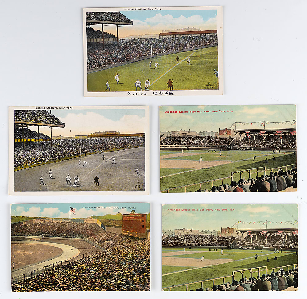 1910s-1920s New York Yankees Stadium Postcards Group (5)