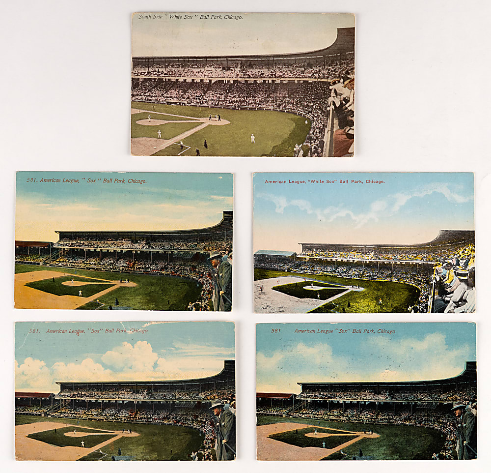 1910s-1920s Chicago White Sox Stadium Postcards Collection (11)