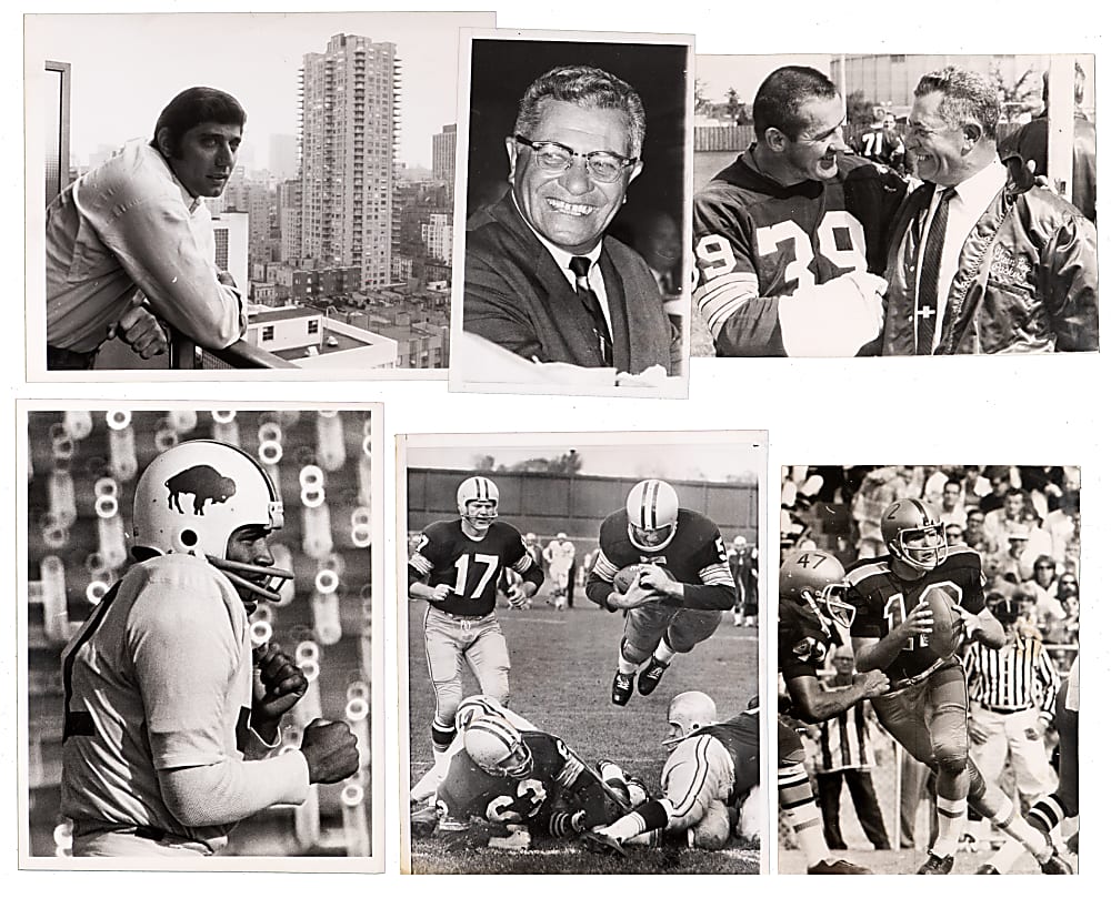 1960s-1970s NFL Photographs Collection (60+) with Lombardi, Namath, Unitas, Payton, Bradshaw
