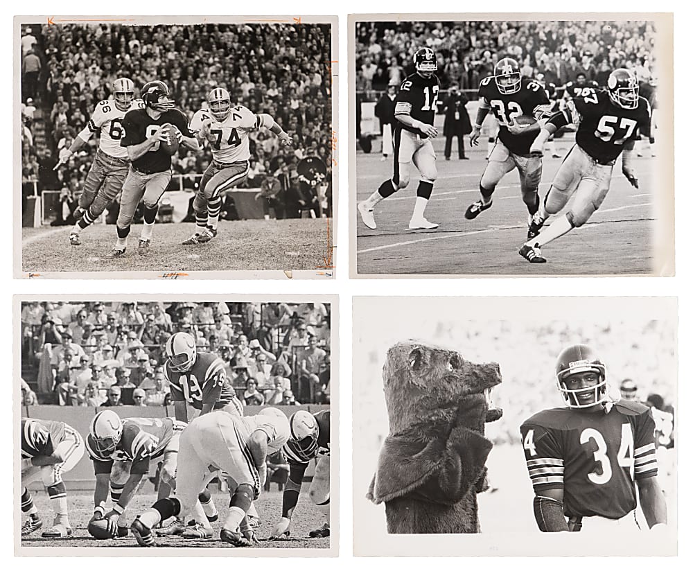 1960s-1970s NFL Photographs Collection (60+) with Lombardi, Namath, Unitas, Payton, Bradshaw