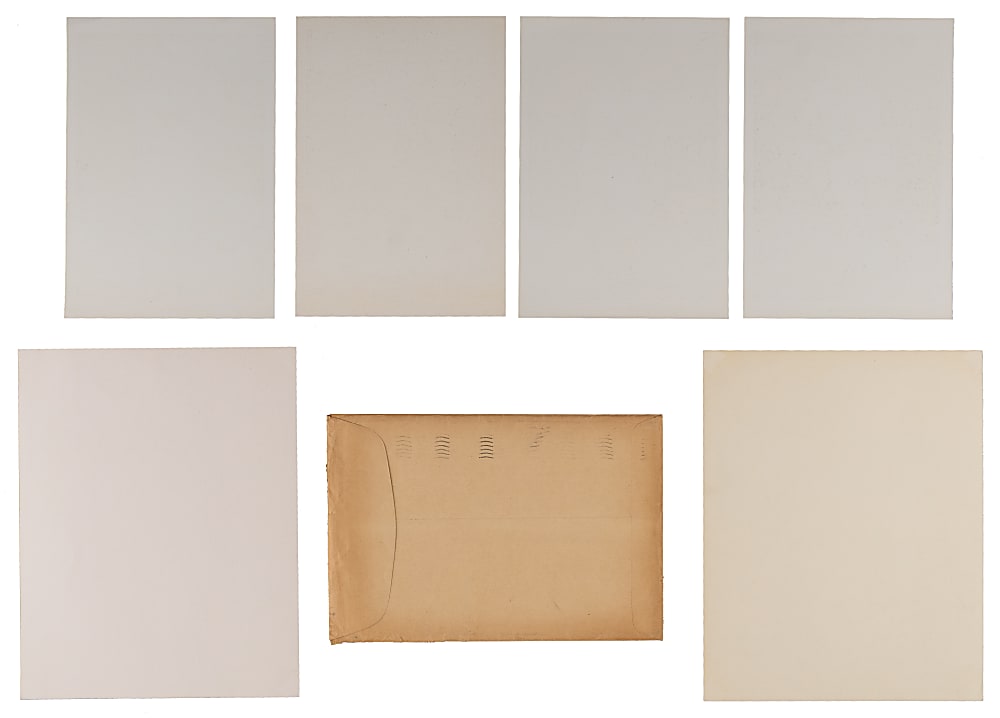 1942 Philadelphia Phillies Picture Pack Photos (26) with Original Mailer Plus 1950 Phillies Bulletin Partial Set (11/24) Including Richie Ashburn & Robin Roberts
