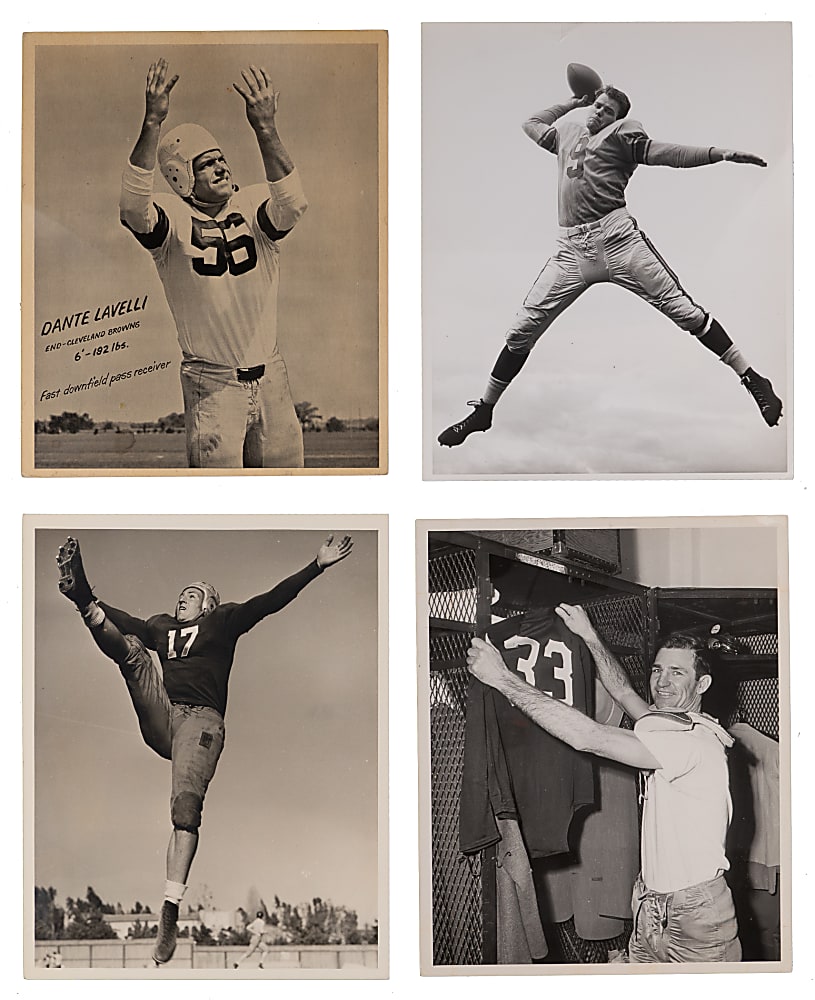 1940s-1950s NFL Photos Collection (50+) with Thorpe, Unitas, Lombardi