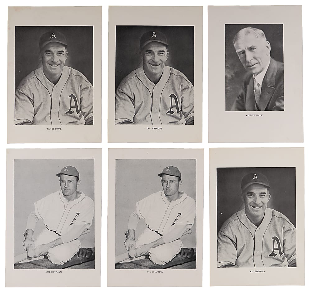 1938-1953 Philadelphia Athletics Picture Pack Photos Collection (65) Total with (25) Different