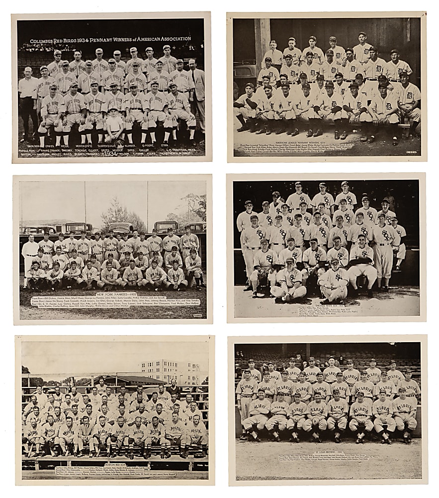 1936 R311 Glossy Collection (15) with (8) Hall of Famers & (6) Teams