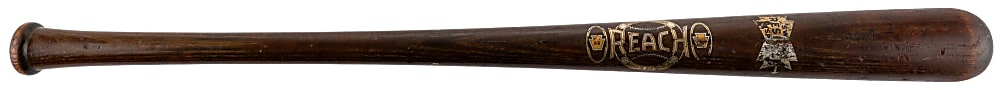 Rare 1920s Frankie Frisch Reach "Switch Resilite" Model Switch-Hitter Decal Bat