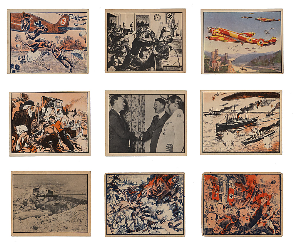 1939 R165 Gum Inc. War News Pictures Near Complete Set (117/144) with (9) High Numbers
