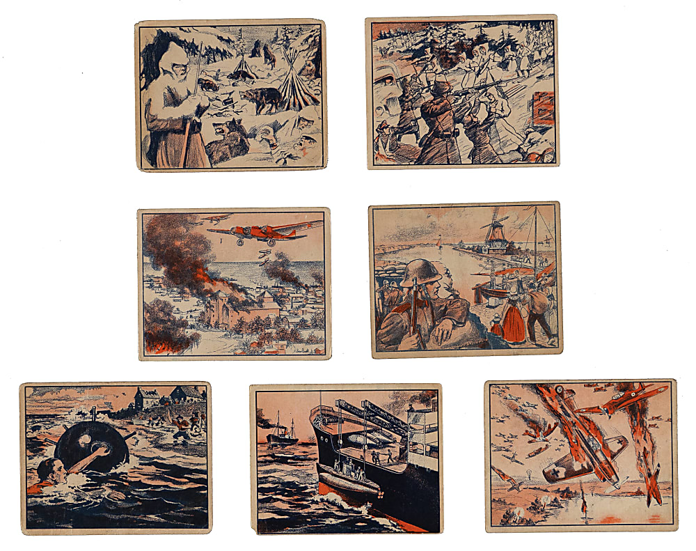1939 R165 Gum Inc. War News Pictures Near Complete Set (117/144) with (9) High Numbers