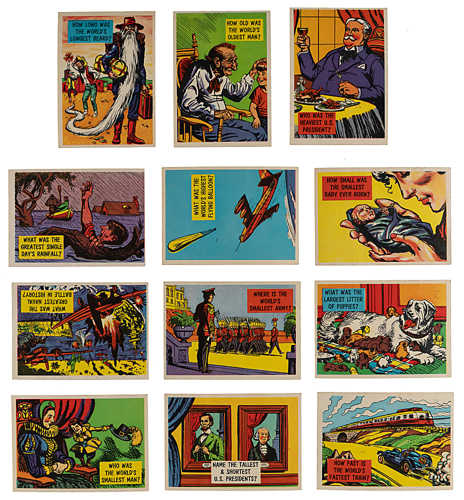 1957 Topps Isolation Booth Near Complete Set (82/88) with (8) PSA Graded Plus (42) Duplicates - (124) Total Cards