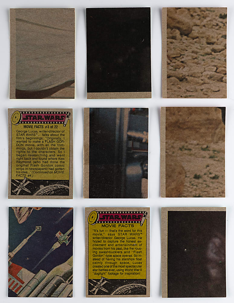1977 Star Wars Series 1-4 Complete Run with #1 Luke Skywalker Rookie - (264 Total Cards)