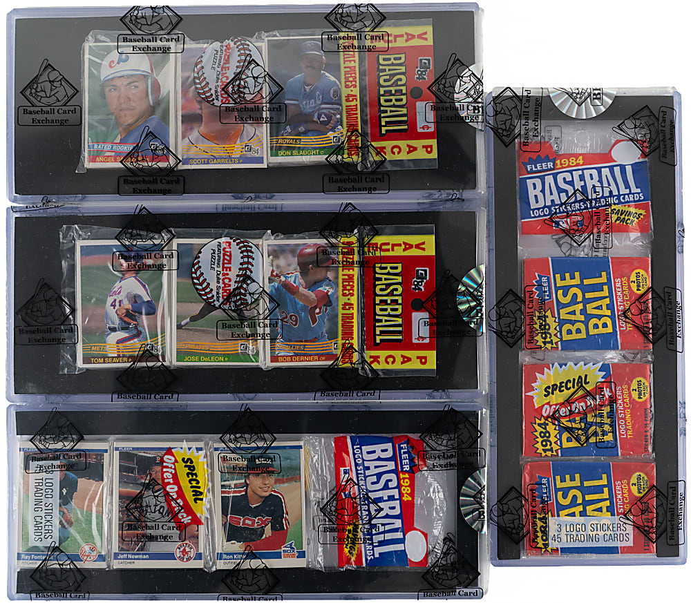 1982-1986 Topps, Donruss & Fleer Unopened Grocery/Rack Packs (7) with Tom Seaver Top - All BBCE