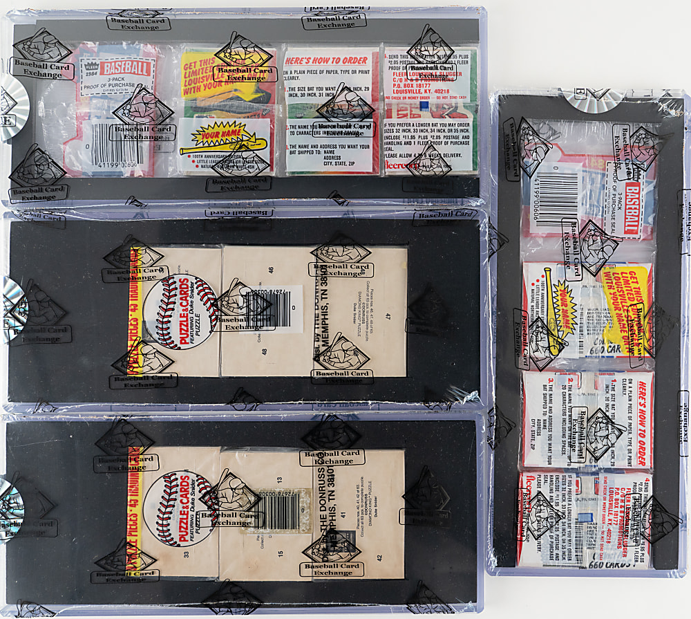 1982-1986 Topps, Donruss & Fleer Unopened Grocery/Rack Packs (7) with Tom Seaver Top - All BBCE