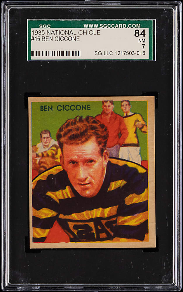 1935 R331 National Chicle #15 Ben Ciccone SGC NM 7
