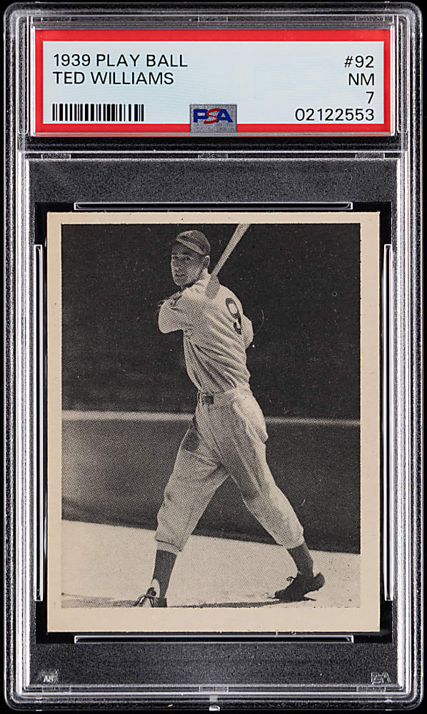 1939 Play Ball #92 Ted Williams Rookie PSA NM 7