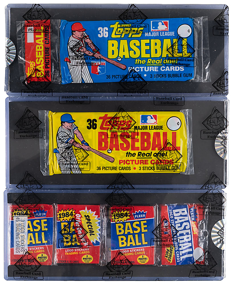 1984 & 1985 Topps Football Sealed Grocery/Rack Trio with Dan Marino Top - BBCE