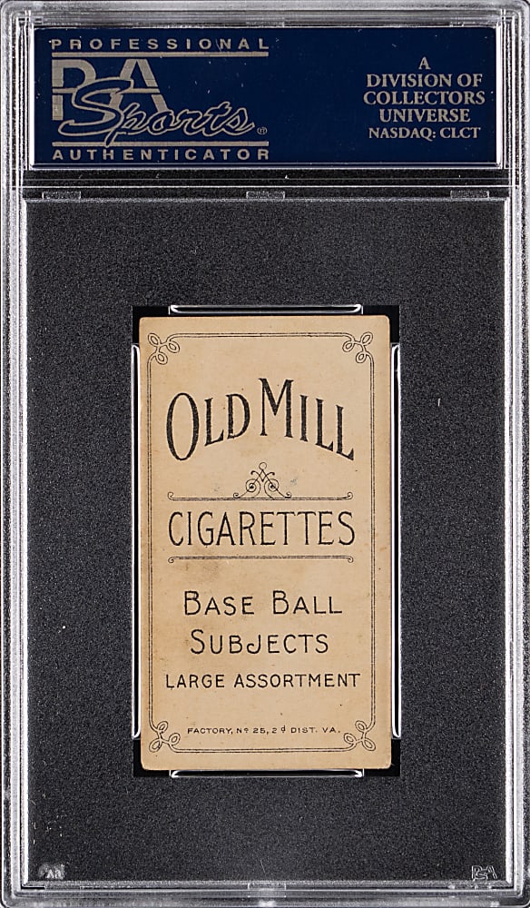 1909-1911 T206 White Border Mordecai Brown Chicago Shirt PSA GOOD+ 2.5 - Old Mill Back