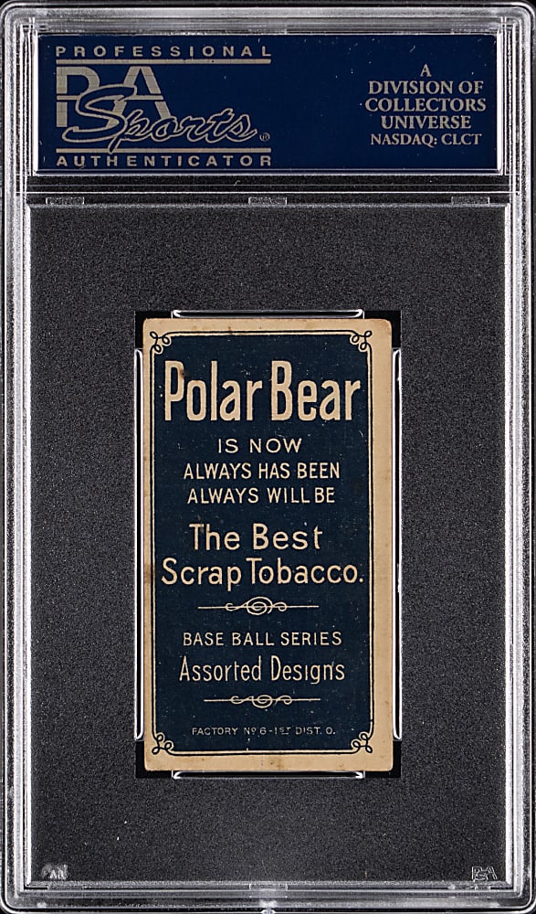 1909-1911 T206 White Border Joe Tinker Bat on Shoulder PSA VG 3 - Polar Bear Back