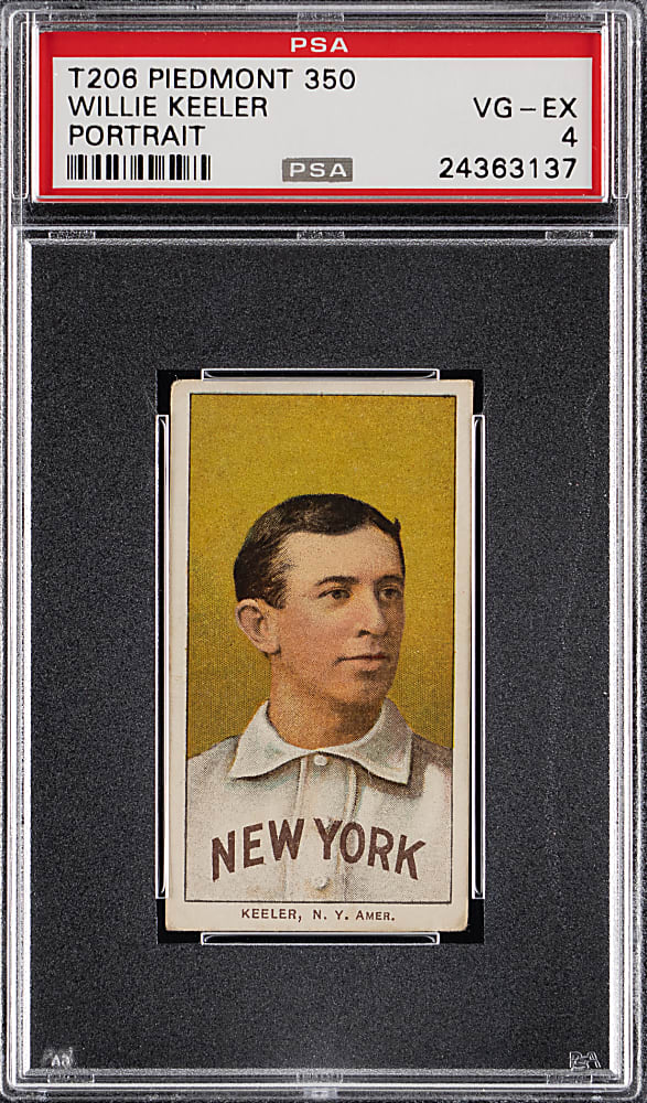 1909-1911 T206 White Border Willie Keeler Portrait PSA VG-EX 4