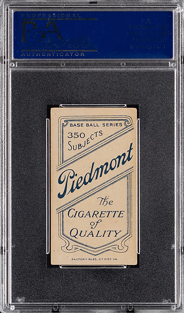 1909-1911 T206 White Border Hughie Jennings Portrait PSA VG-EX 4