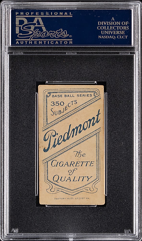 1909-1911 T206 White Border Hughie Jennings Both Hands Showing PSA VG+ 3.5