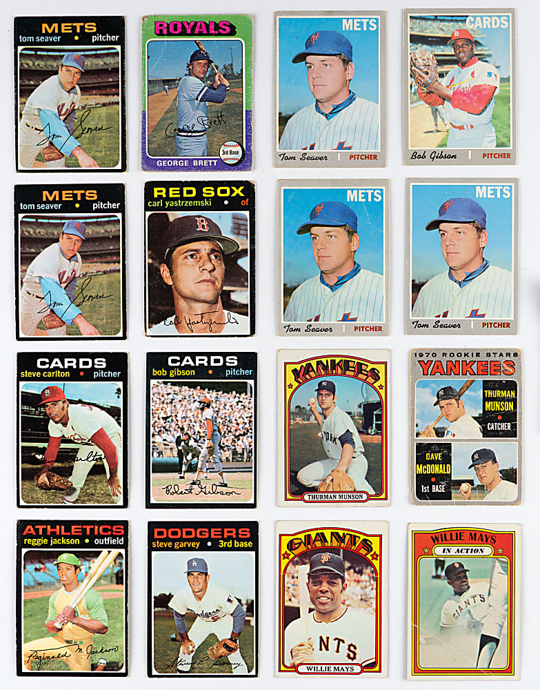 1970-1979 Topps Hall of Fame & Star Collection (142) with Willie Mays & Rookies