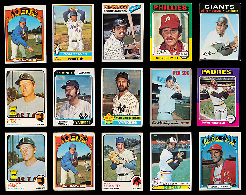 1970-1979 Topps Hall of Fame & Star Collection (142) with Willie Mays & Rookies