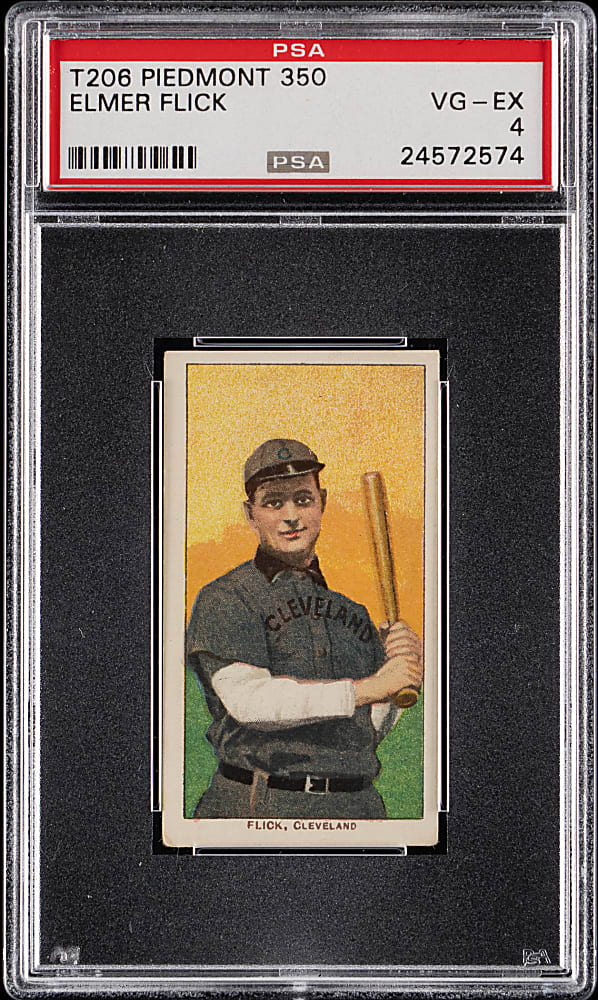 1909-1911 T206 White Border Elmer Flick PSA VG-EX 4