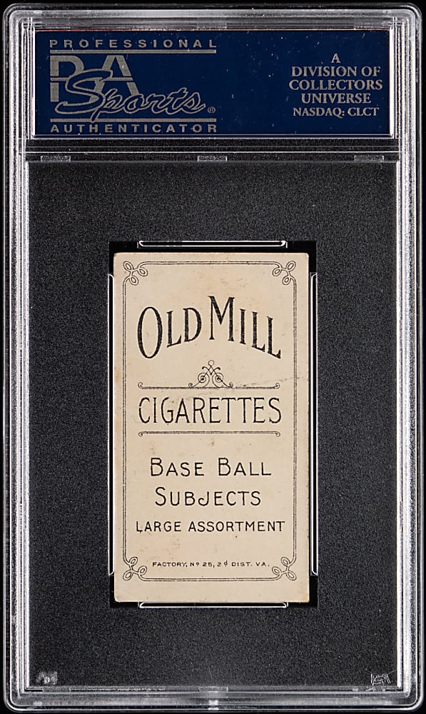 1909-1911 T206 White Border Ty Cobb Bat Off Shoulder PSA GOOD 2 - Old Mill Back