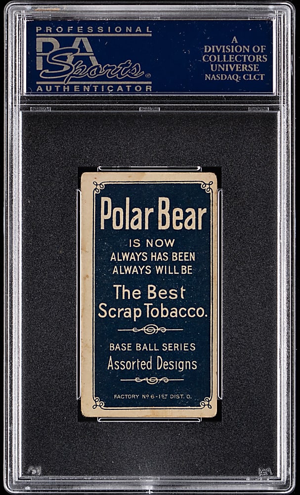 1909-1911 T206 White Border Ray Demmitt St. Louis PSA VG 3 - Polar Bear Back