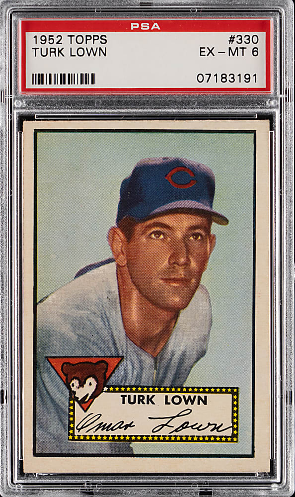 1952 Topps #330 Turk Lown High Number PSA EX-MT 6