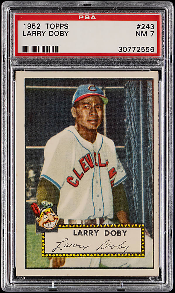 1952 Topps #243 Larry Doby PSA NM 7