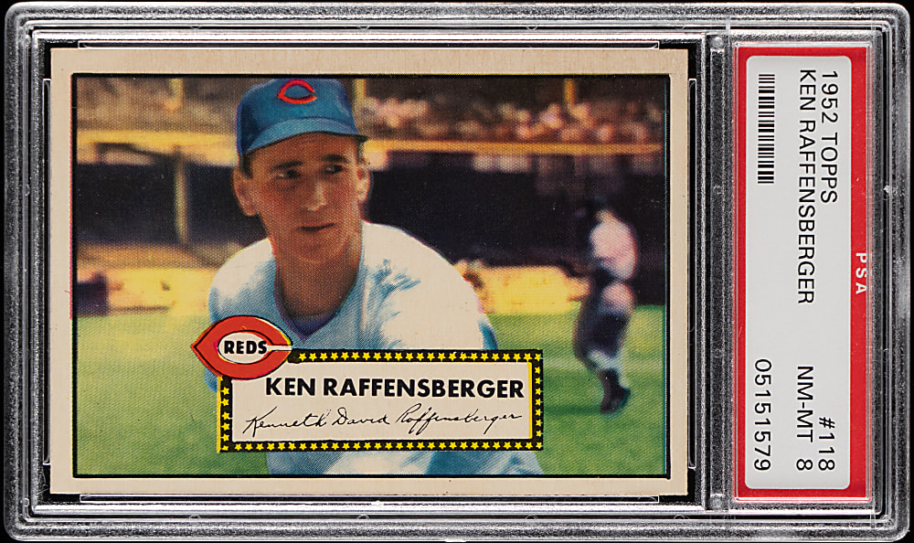 1952 Topps #118 Ken Raffensberger PSA NM-MT 8
