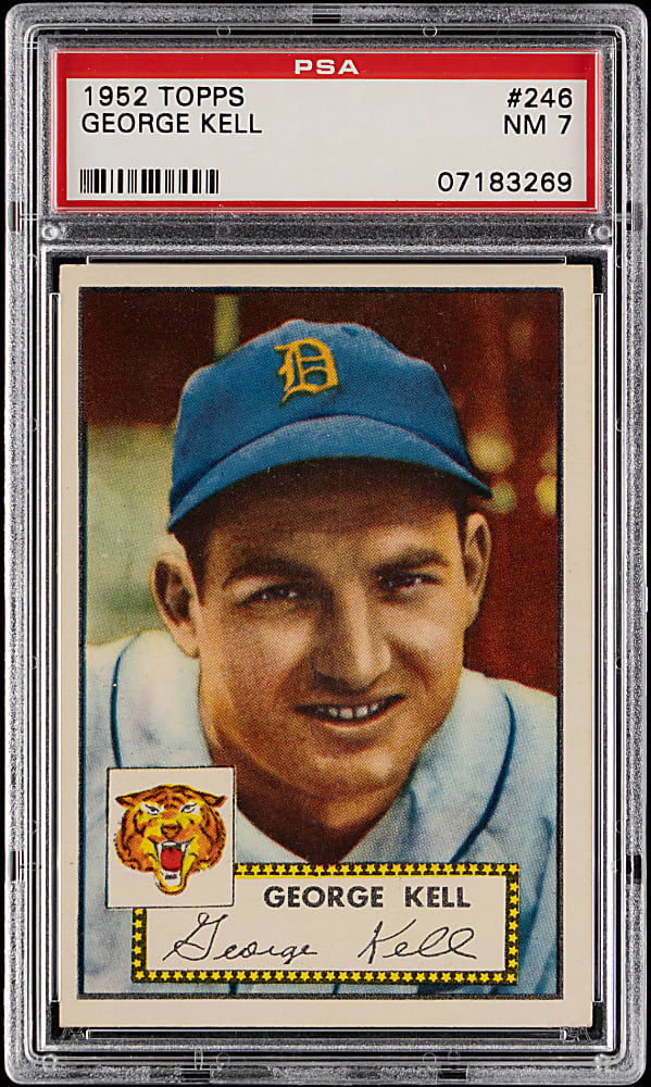 1952 Topps #246 George Kell PSA NM 7
