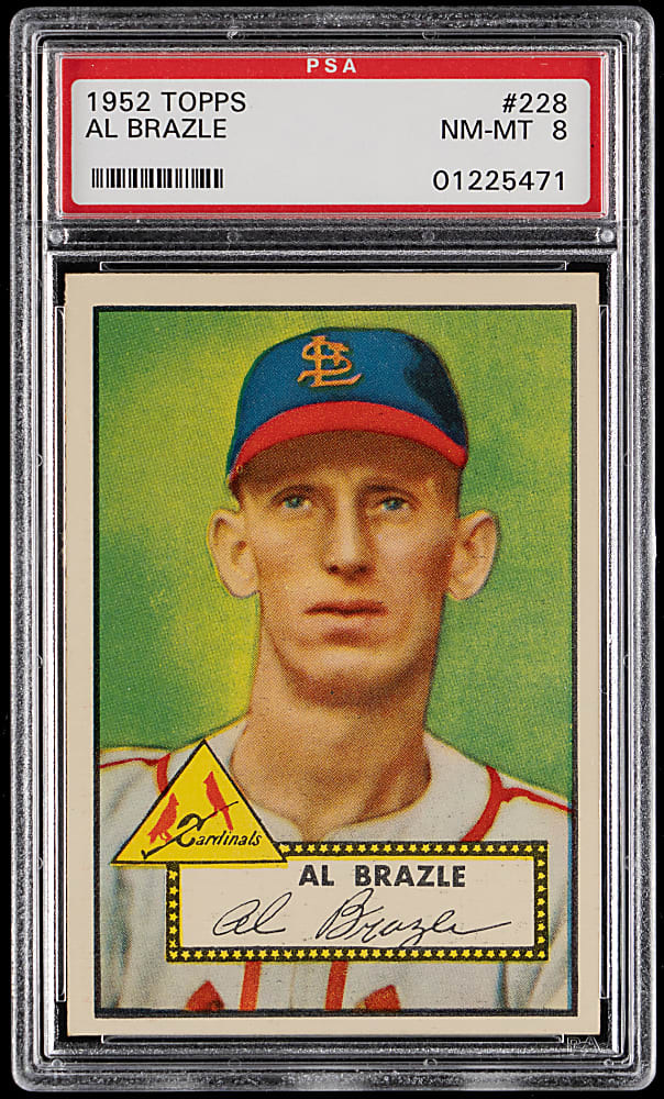 1952 Topps #228 Al Brazle PSA NM-MT 8