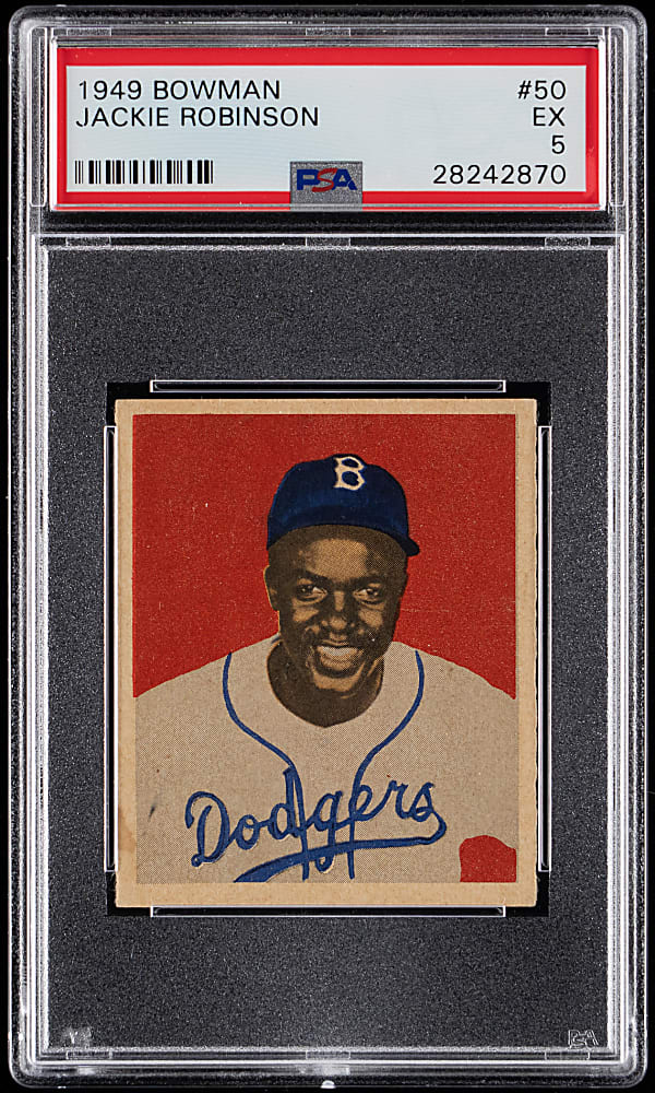 1949 Bowman #50 Jackie Robinson Rookie PSA EX 5