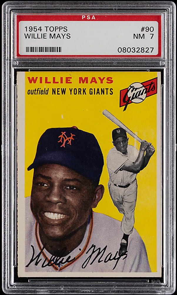 1954 Topps #90 Willie Mays PSA NM 7