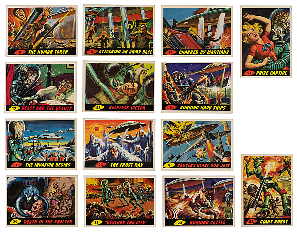 1962 Topps Mars Attacks Partial Set (40/55)