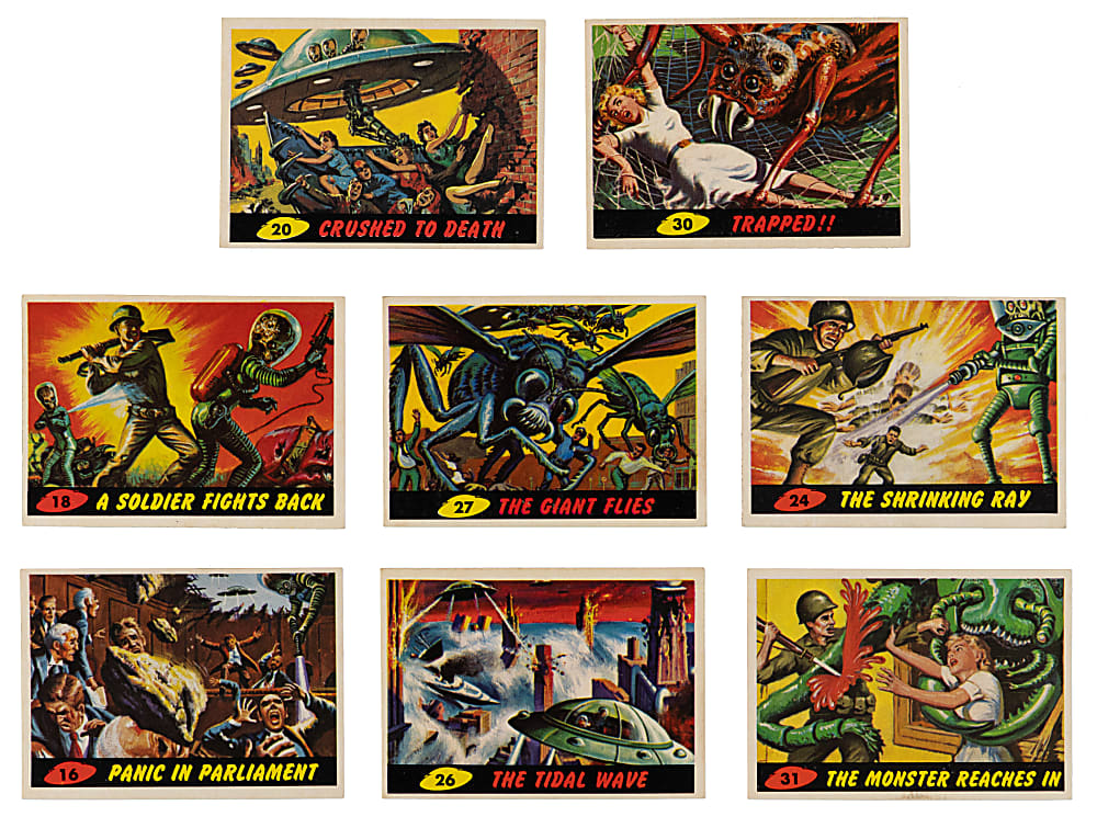 1962 Topps Mars Attacks Partial Set (40/55)