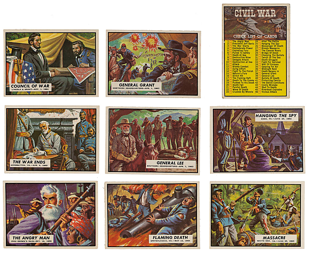 1962 Topps Civil War News Complete Set (88)