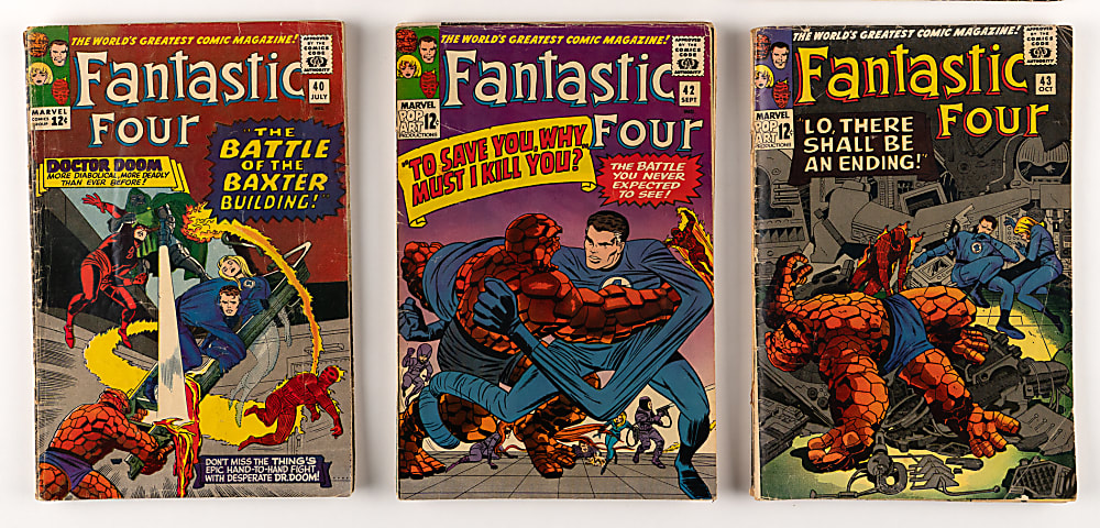 1963-1966 Marvel Comics Fantastic Four Early Issues (27) with #45 First Inhumans, #50 Silver Surfer Battles Galactus & Annual #2 Dr. Doom Origin
