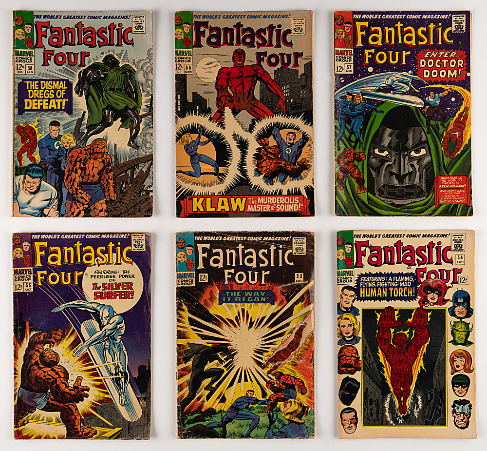 1966-1976 Marvel Comics Fantastic Four #53-172 Complete Run (120) & Annuals #4-11 Complete Run (8)