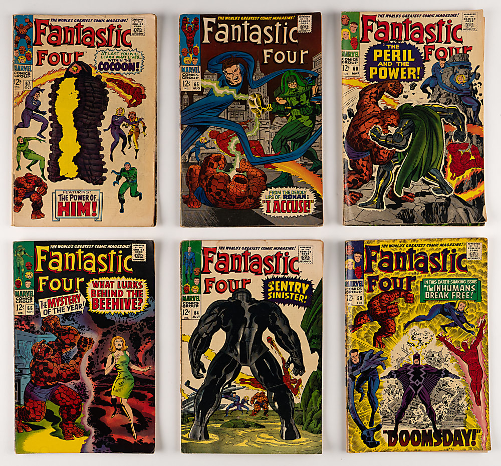 1966-1976 Marvel Comics Fantastic Four #53-172 Complete Run (120) & Annuals #4-11 Complete Run (8)