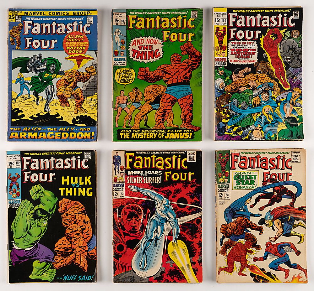 1966-1976 Marvel Comics Fantastic Four #53-172 Complete Run (120) & Annuals #4-11 Complete Run (8)