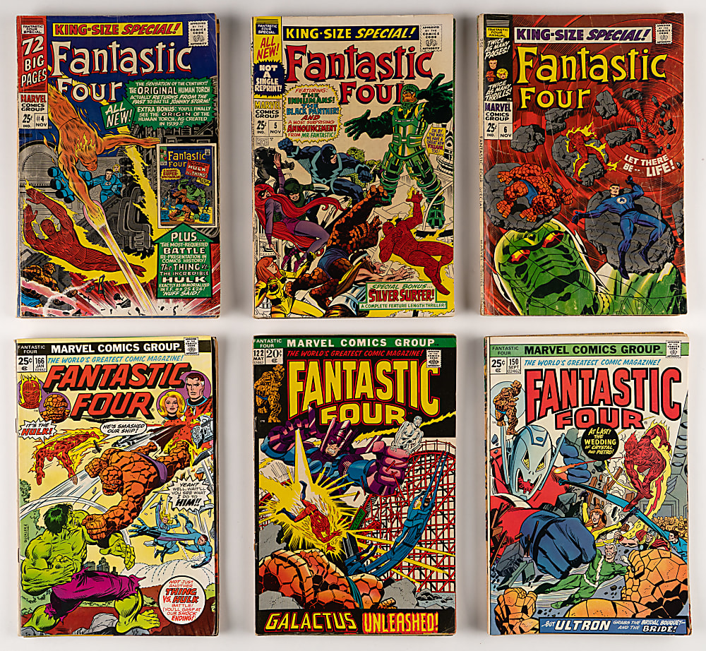 1966-1976 Marvel Comics Fantastic Four #53-172 Complete Run (120) & Annuals #4-11 Complete Run (8)