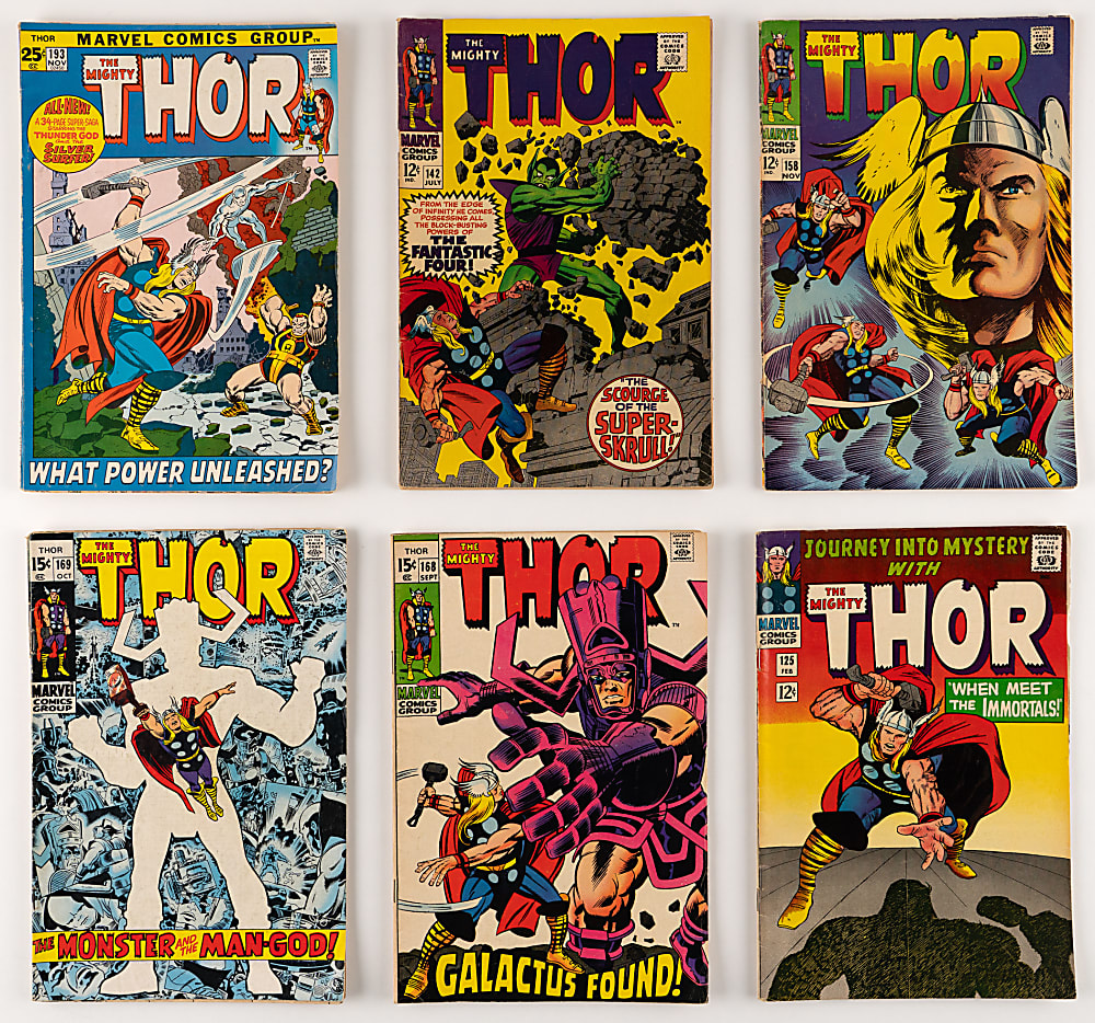 1965-1975 Marvel Comics Journey Into Mystery/Thor Collection (52) with JIM #112 First Thor Versus Hulk & Thor #165 First Warlock/Him