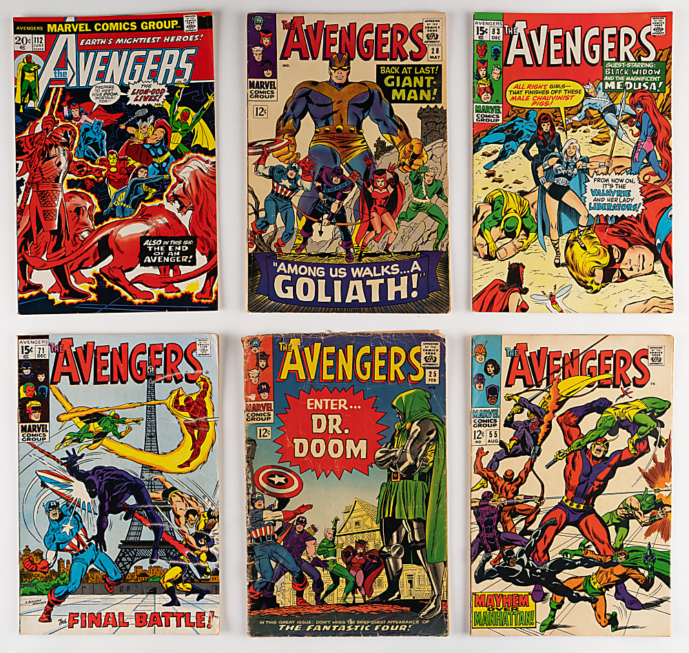 1965-1975 Marvel Comics The Avengers #20-140 Near-Complete Run (120/121) & Annuals #1-5 Complete Run (5)