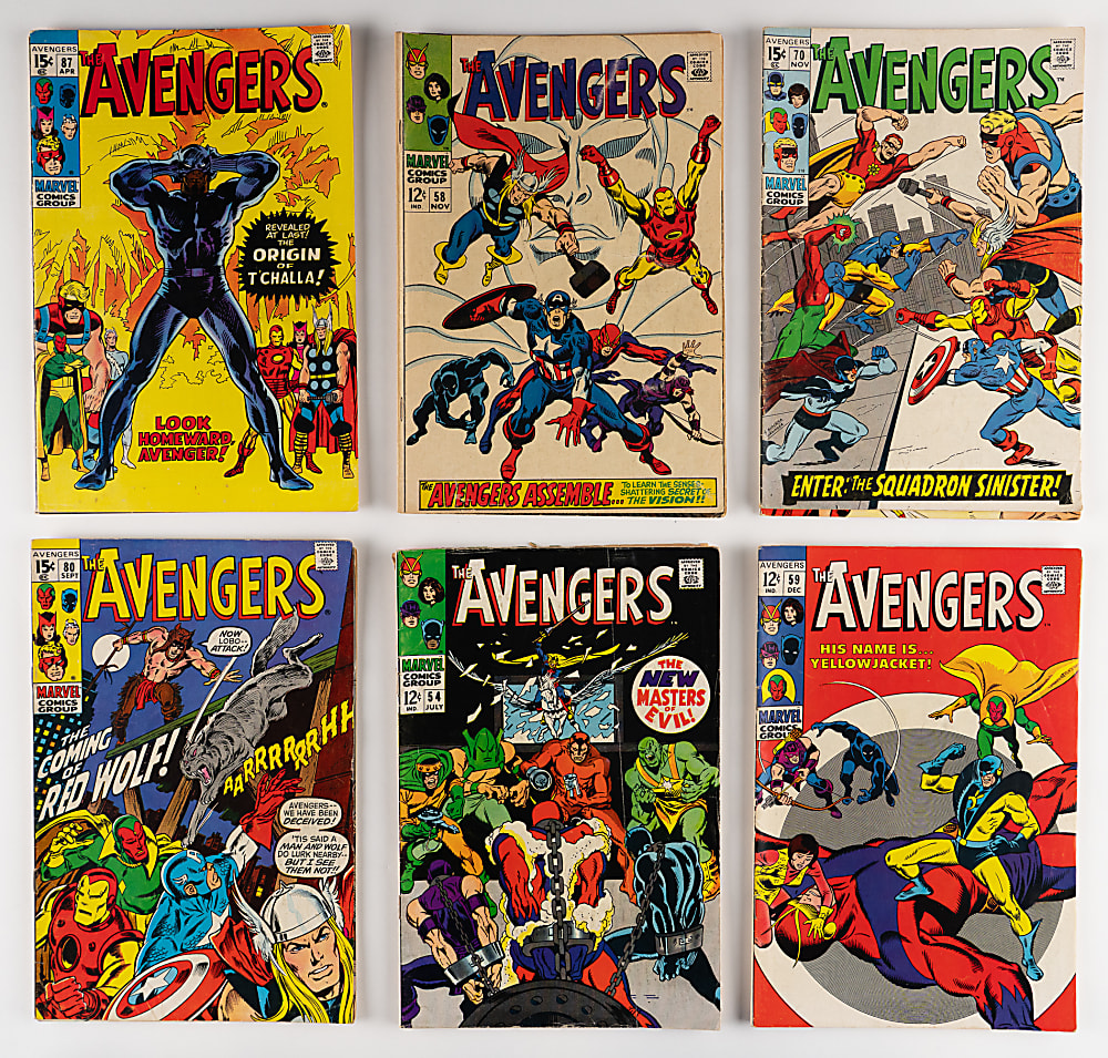 1965-1975 Marvel Comics The Avengers #20-140 Near-Complete Run (120/121) & Annuals #1-5 Complete Run (5)