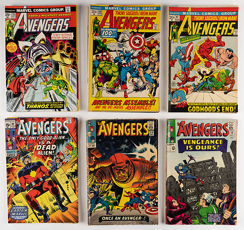 1965-1975 Marvel Comics The Avengers #20-140 Near-Complete Run (120/121) & Annuals #1-5 Complete Run (5)